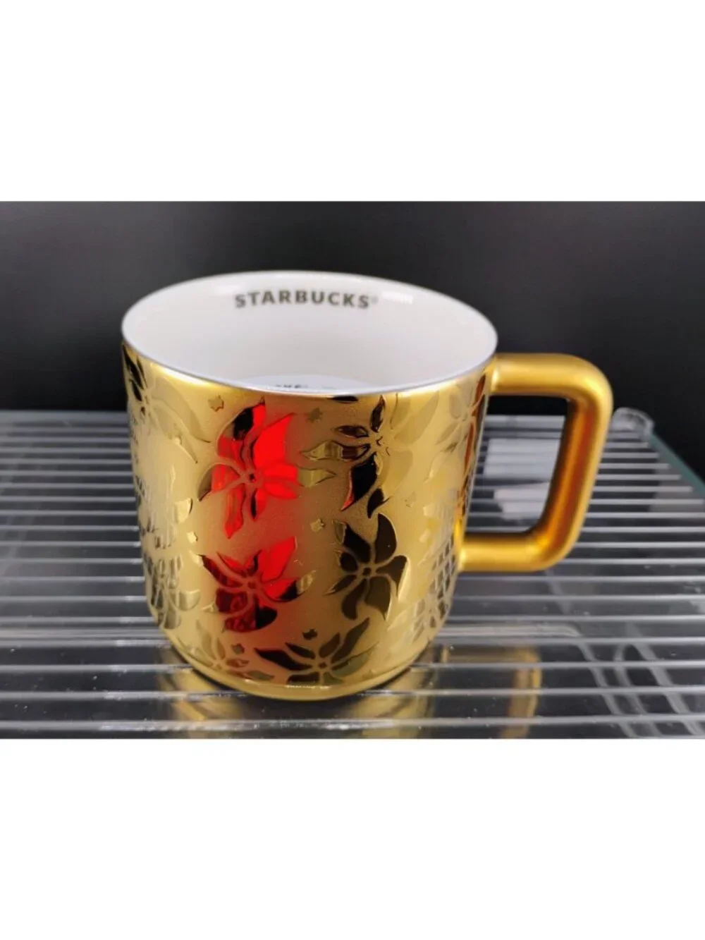 Starbucks Limited Edition Red Holiday Ceramic Mug 14oz Gift-Boxed